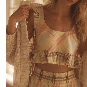 Lyrebird Ruffle Crop Top